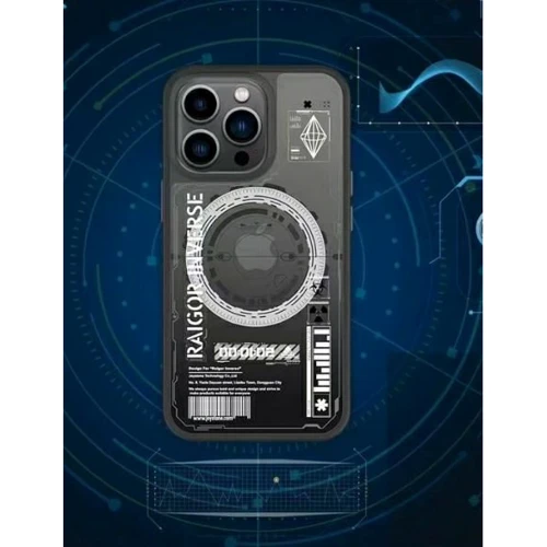 Чехол для iPhone Raigor Mecha Case with MagSafe Black for iPhone 14 Pro