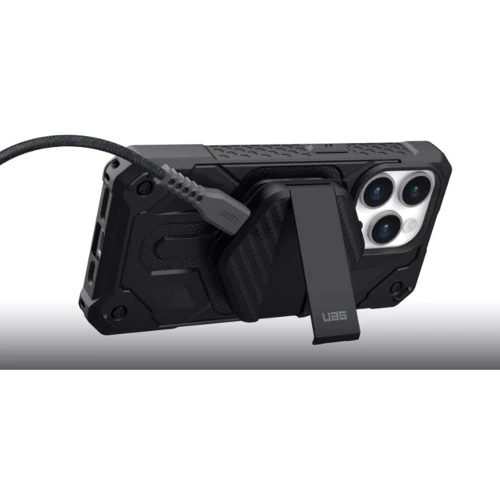Зарядний пристрій UAG Wireless Charger Magnetic Pad With Stand 15W Carbon Black (9B4410114042) для iPhone 16 I 15 I 14 I 13 I 12: Кількість USB-портів нет