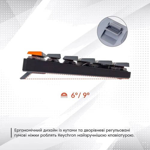 Клавиатура Keychron K3 84 keys, Low Profile Hot-Swap Optical White LED, Red (K3D1_KEYCHRON): Интерфейс подключения Bluetooth