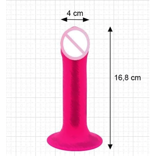 Дилдо с присоской Adrien Lastic Hitsens 2 Pink