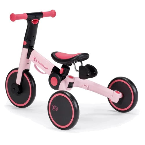 Трехколесный велосипед беговел 3в1 Kinderkraft 4TRIKE Candy Pink  фото 5