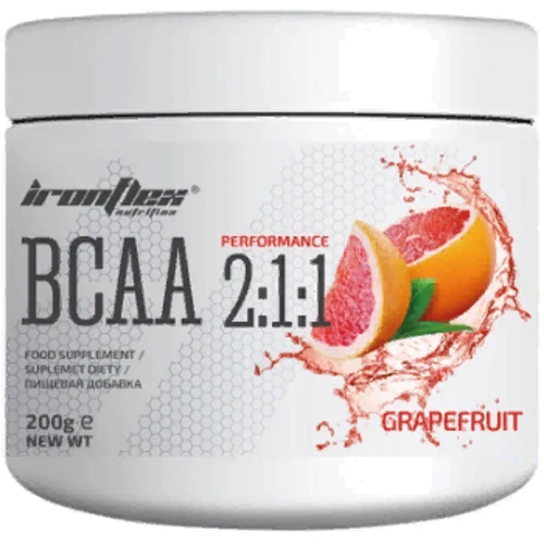 Аминокислота для спорта IronFlex BCAA 2-1-1 Performance 200 g /40 servings/ Grapefruit