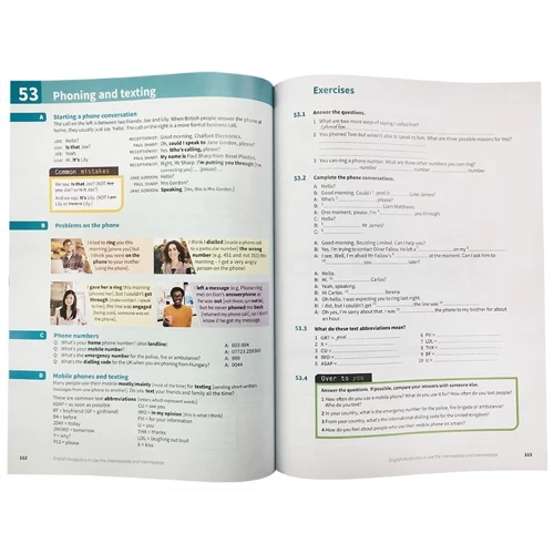 English Vocabulary in Use 4th Edition Pre-Intermediate and Intermediate with Answers with eBook: Обложка Мягкая