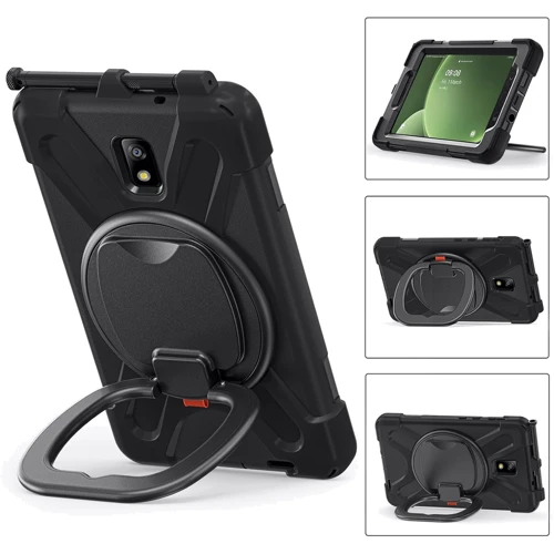 Аксессуар для планшетных ПК BeCover Heavy Duty Case with Stand Holder Black for Samsung Galaxy Tab Active 3 (713450)