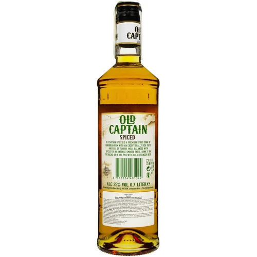 Ром Old Captain Caribbean Spiced 35% 0.7 л (FSH_8711114481044): Об'єм, л 0.7