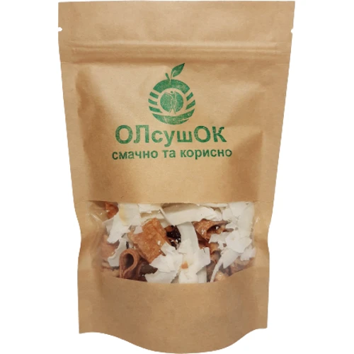 Микс ОЛсушОК банановые чипсы с кунжутом и кокосовые чипсы сушеные 60 г (4820252920033)