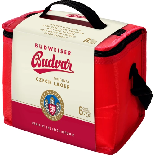 Подарунковий набір пива Budweiser світле фільтроване 5% 4х0.5 л + Budweiser бочкове світле фільтроване 4% 2х0.5 л + термосумка (8594403700336): Вид напою Лагер
