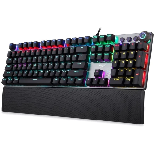 Клавіатура AULA Fireshock V2 Mechanical Wired Keyboard (6948391221762, 255294): Підключення дротове
