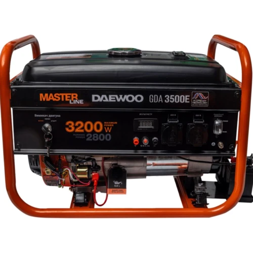 Бензиновий генератор DAEWOO GDA3500E: Тип електростанції бензиновий