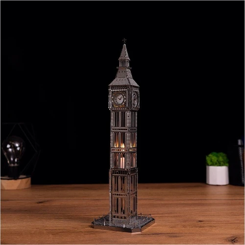 Колекційна модель-конструктор Metal Time The Great Bell Біг-Бен з годинником (MT077) фото 7