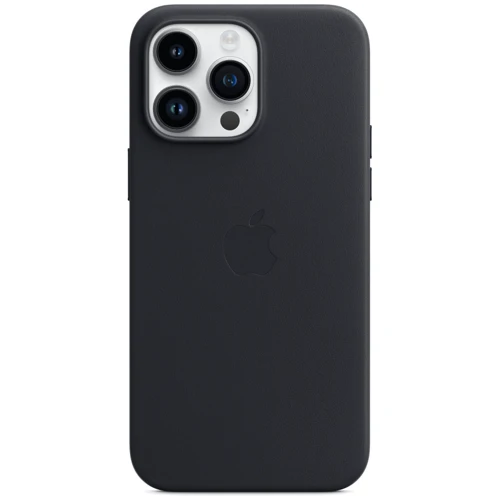 Чехол для iPhone Apple for iPhone 14 Pro Max Leather Case with MagSafe Midnight (MPPM3) : Материалы кожа