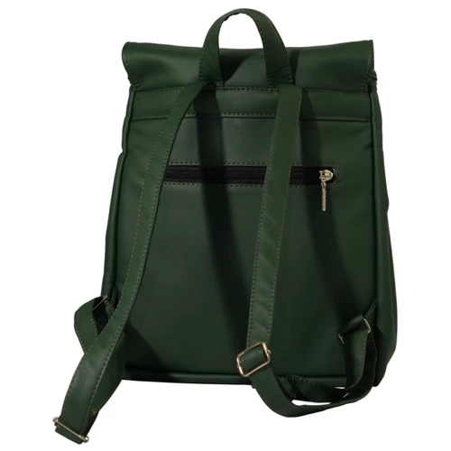 Жіночий рюкзак Sambag Loft MQN зелений (22220007): Фактура Матовая, Гладкая