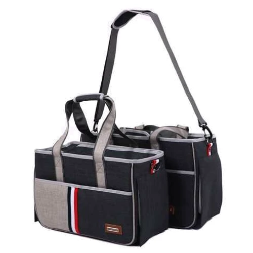 Сумка-переноска Do Do Pet Denim Black для собак и кошек L 29х20х51см черная (6931233200045): Цвет черный