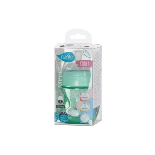 Бутылочка Nuvita для кормления Mimic Cool 150 мл 0+ антиколиковая зеленая (NV6012GREEN) фото 9