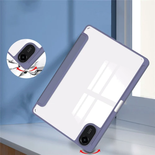 Аксесуар для планшетних ПК BeCover Soft Edge TPU з Pencil Mount Purple для Xiaomi Redmi Pad 2 (713663)