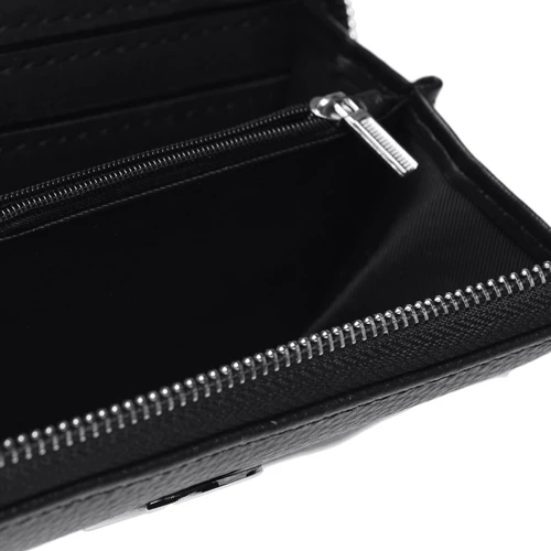 Жіночий гаманець Borsa Leather чорний (k16002-7-black): Матеріал Натуральна шкіра