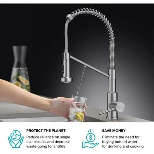 Змішувач для кухонного миття Kraus KFF-1610SFSMB