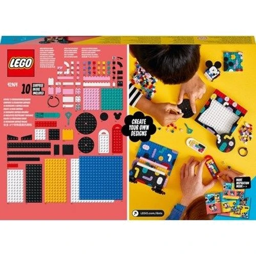 Конструктор LEGO DOTS Коробка «Знову до школи» з Міккі та Мінні Маусамі (41964): Рекомендований вік 6+