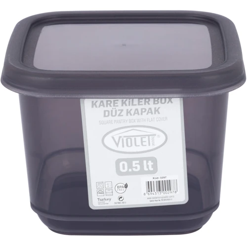 Контейнер для сыпучих Violet House 0.5 л (0297 Transparent Black)