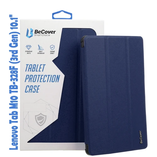 Аксессуар для планшетных ПК BeCover Smart Case Deep Blue for Lenovo Tab M10 TB328F (3rd Gen) 10.1" (708282)