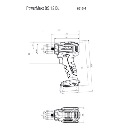 Шуруповерт Metabo PowerMaxx BS 12 BL metaBOX 118 (601044800): Призначення бытовой