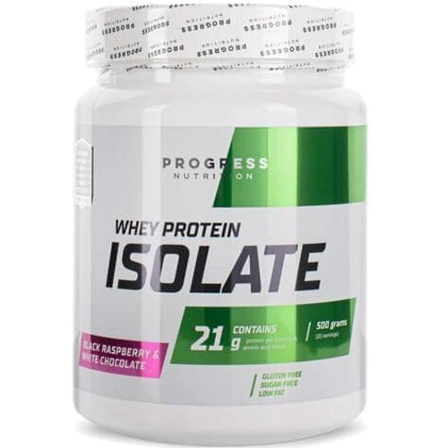 Протеин Progress Nutrition Whey Protein Isolate 500 g /20 servings/ Black Raspberry - White Chocolate