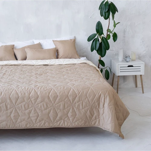 Покривало Sonex Borneo двостороннє 220x240 см коричневий/бежевий (SO102400)