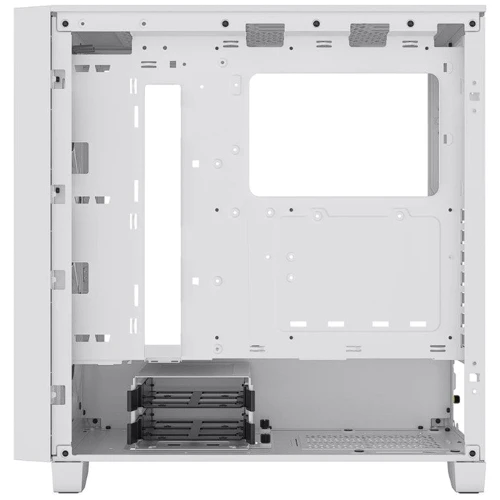 Корпус Corsair 3000D RGB Tempered Glass White (CC-9011256-WW): Материал передней панели пластик, сталь