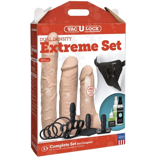 Набор для страпона Doc Johnson Vac-U-Lock Dual Density Extreme Set