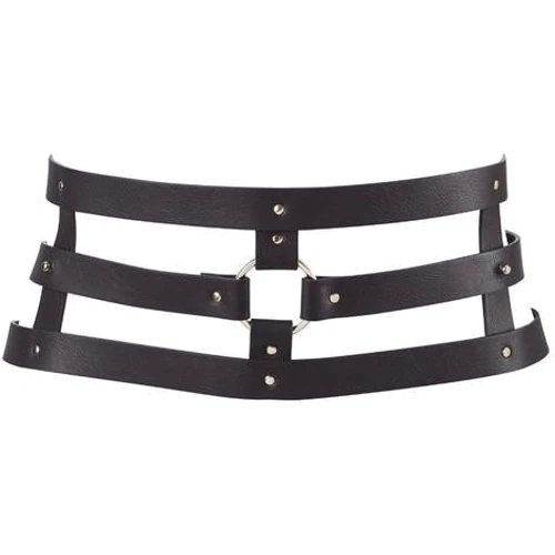 Широкий пояс с наручниками Bijoux Indiscrets MAZE (черный, (Испания)