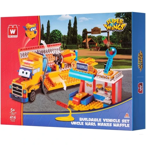 Конструктор Super Wings Small Blocks Buildable Vehicle Set Грузовик и магазин (EU385008)