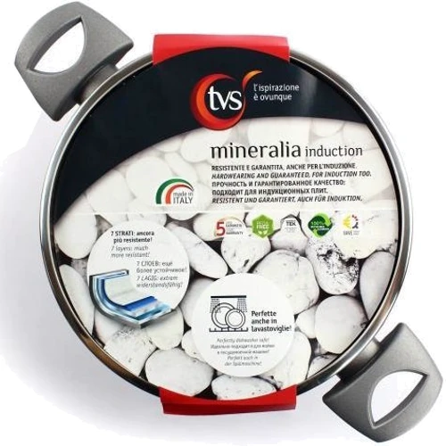 Кастрюля TVS Mineralia Induction 20 см 2.1 л (00000022895): Тип Традиционная