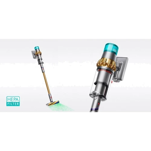 Пилосос Dyson V15 Detect Absolute (447294-01): Потужність всмоктування 230 Вт