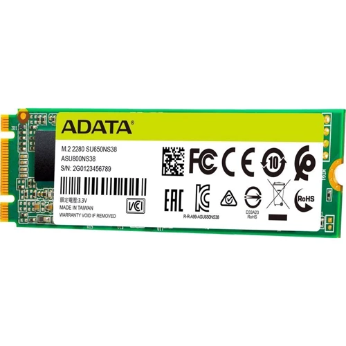 ADATA Ultimate SU650 256 GB (ASU650NS38-256GT-C): Интерфейс подключения M.2 (PCI-E)