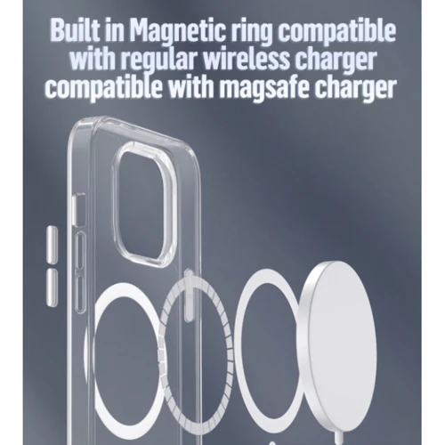 Чохол для iPhone Blueo Crystal Drop Resistance Case MagSafe Clear для iPhone 14 Pro Max: Тип чохла накладка на заднюю часть