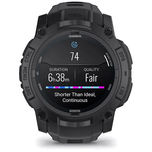 Смарт-часы Garmin Instinct 3 AMOLED 50mm Tactical Edition Black with Black Band (010-03020-50) фото 9