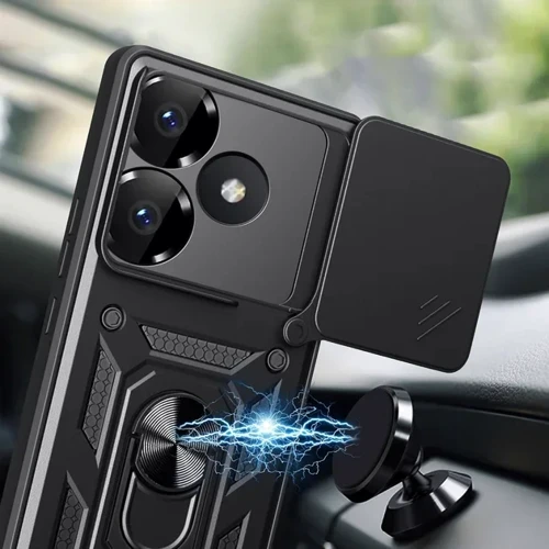 Чехол для телефонов BeCover Military Black for Poco F6 (712165): Тип накладка на заднюю часть