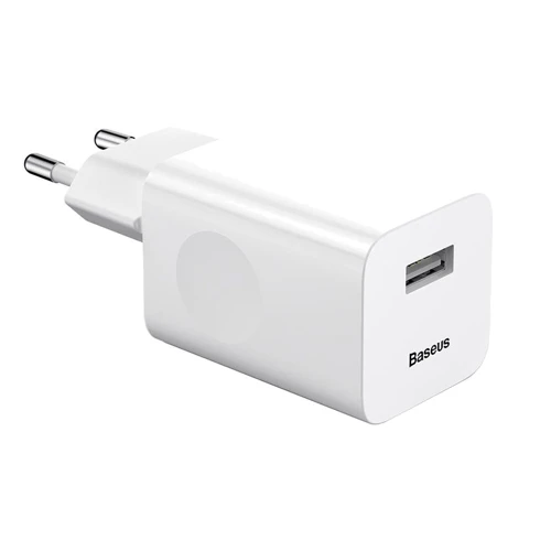 Зарядний пристрій Baseus USB Wall Charger Quick Charge 3.0 24W White (CCALL-BX02)