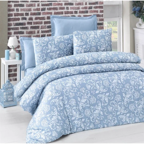 Комплект постельного белья Victoria Sateen VERANO евро голубой (41079_2,0)