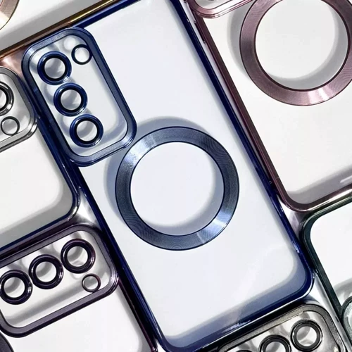 Чехол для телефонов WAVE Metal Color Case with MagSafe Silver for Samsung S911 Galaxy S23: Материал TPU (термополиуретан) и поликарбонат