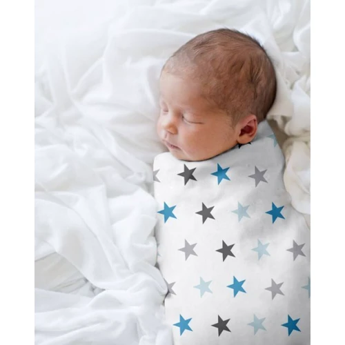 Набор пеленок Cosas Galaxy Stars Grey Blue бязь (4822052061343)