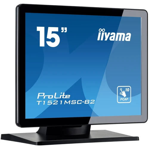 Монитор iiyama T1521MSC-B2: Покрытие экрана глянцевое