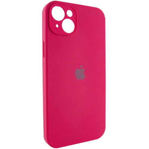 Чехол для iPhone Mobile Case Silicone Case Full Camera Protective Rose Red for iPhone 15 Plus: Цвет розовый