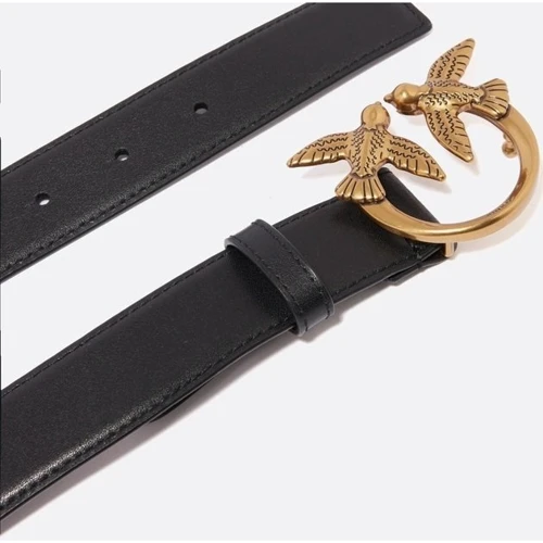 Женский ремень PINKO LOVE BERRY H3 BELT VITELLO SET размер M чёрный (100125A0F1Z99Q): Пол Женский