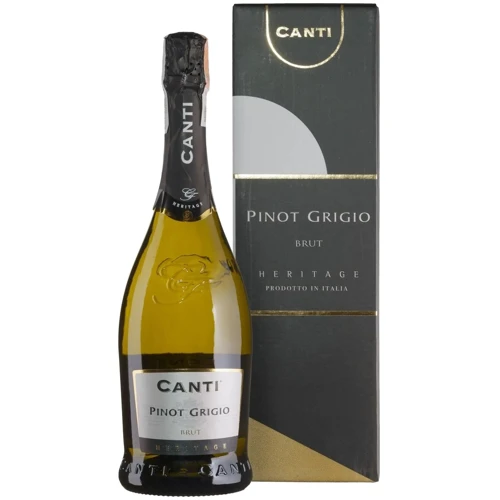 Вино Canti Pinot Grigio Brut Blanc gift box белое брют 0.75 л (BWW3510)