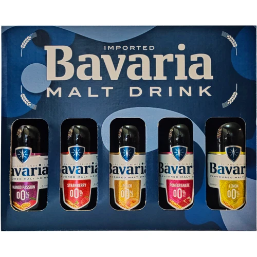 Подарочный набор пива Bavaria malt безалкогольное в ассортименте 5х0.33 л (8714800019002)