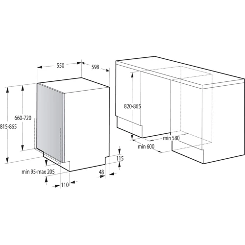 Встраиваемая посудомоечная машина Gorenje GV620E10: Расход воды, л 11