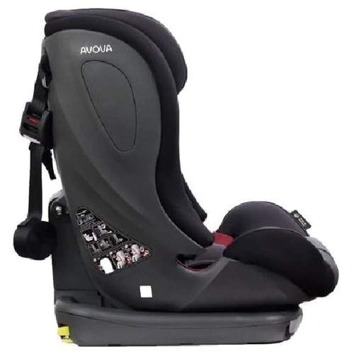 Автокресло Avova Sperling-Fix i-Size (група 1-2-3)-Grey & Black: Группа 1/2/3 (9-36 кг)