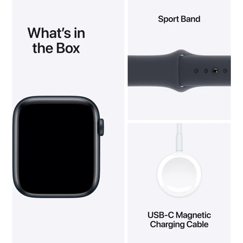 Apple Watch SE 2 2024 40mm GPS + Cellular Midnight Aluminium Case with Midnight Sport Band - M/L (MXGD3)
