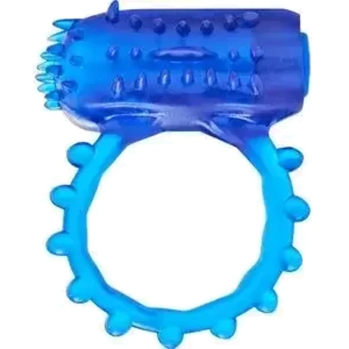 Ерекційне кільце та насадка на палець 2в1 Toy Joy Flexible Ring & Finger Vibe (синій)